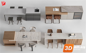 Kitchen island Skp Files
